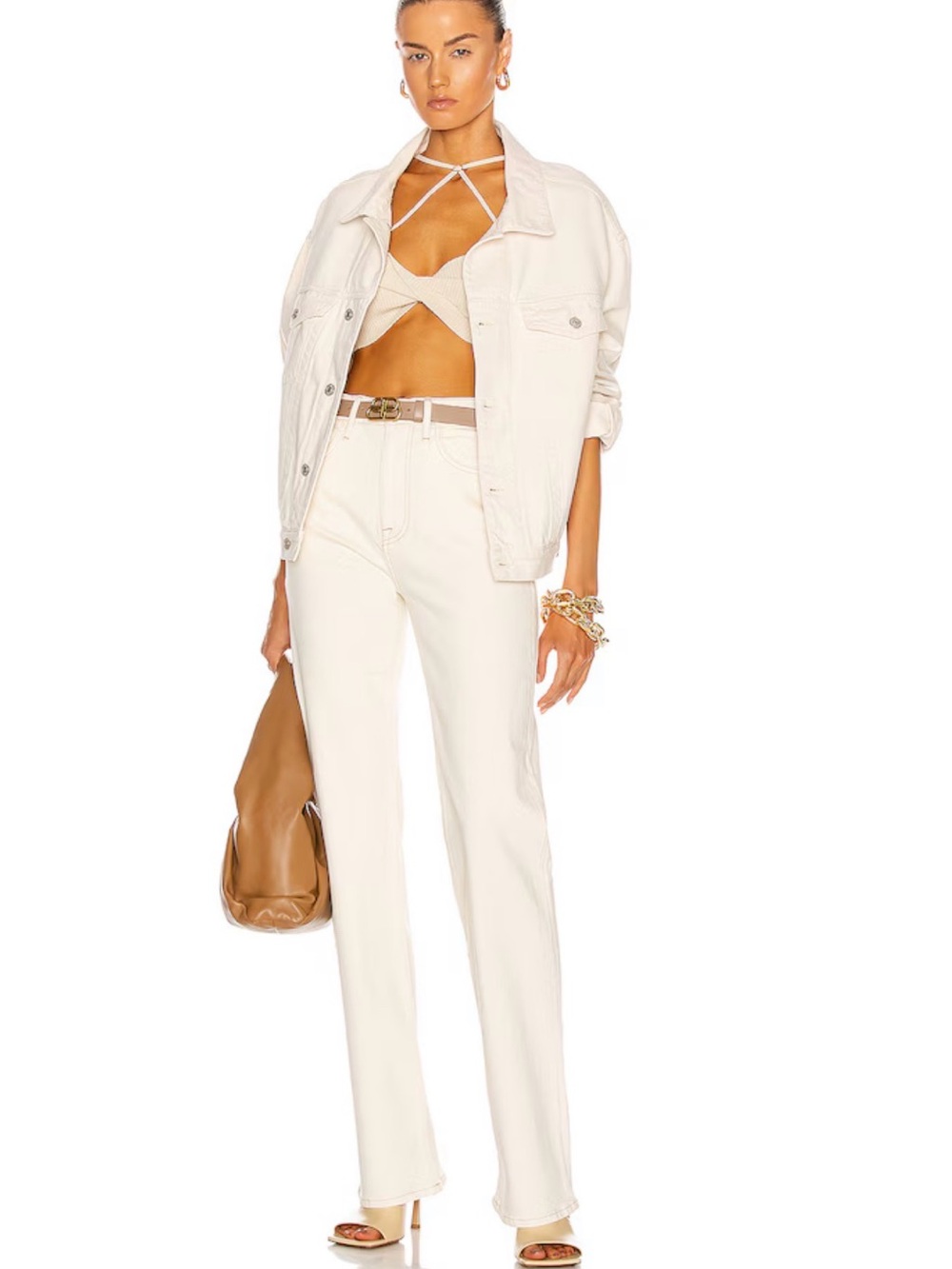 Frame - Le Jane Ecru jeans